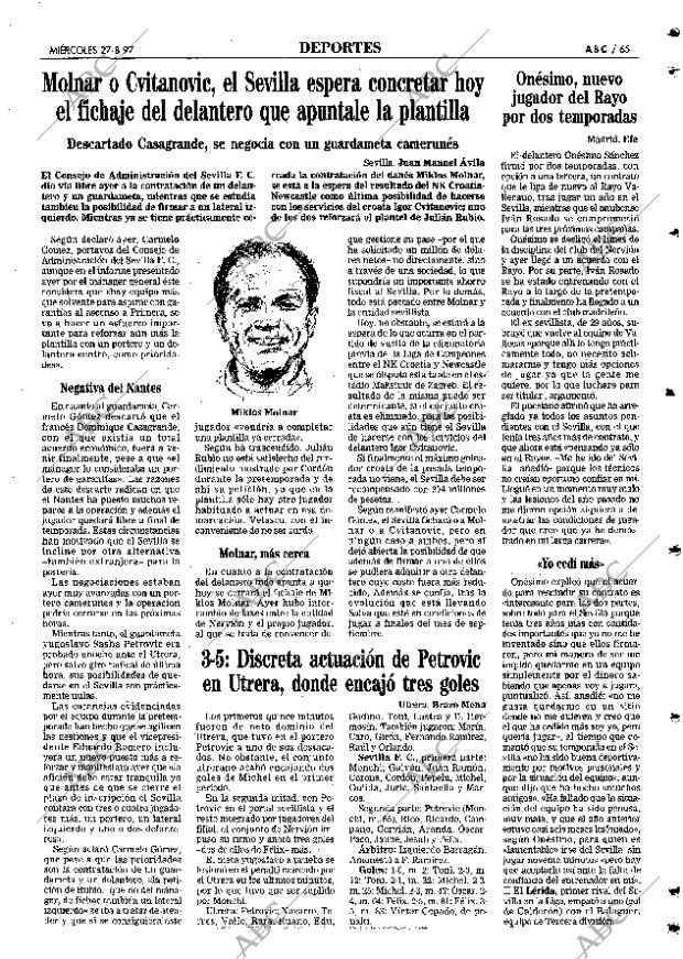 ABC SEVILLA 27-08-1997 página 65