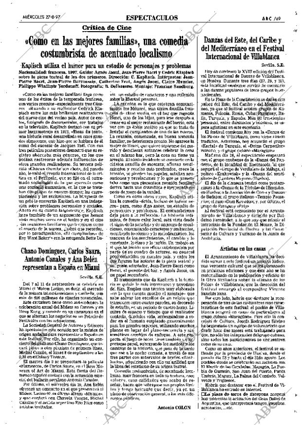 ABC SEVILLA 27-08-1997 página 69