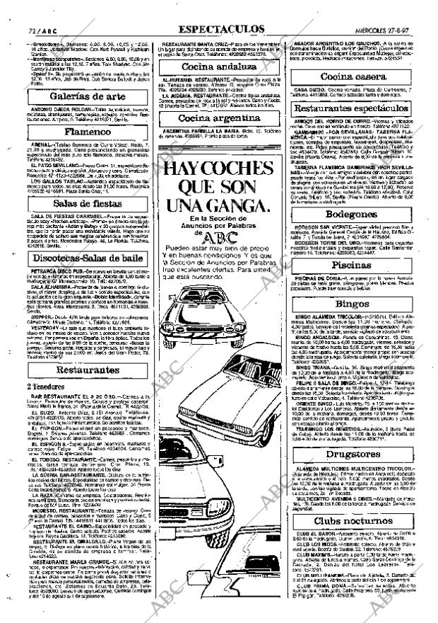 ABC SEVILLA 27-08-1997 página 72
