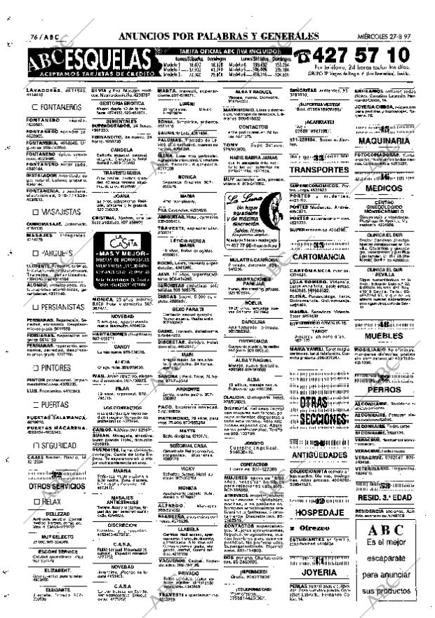 ABC SEVILLA 27-08-1997 página 76