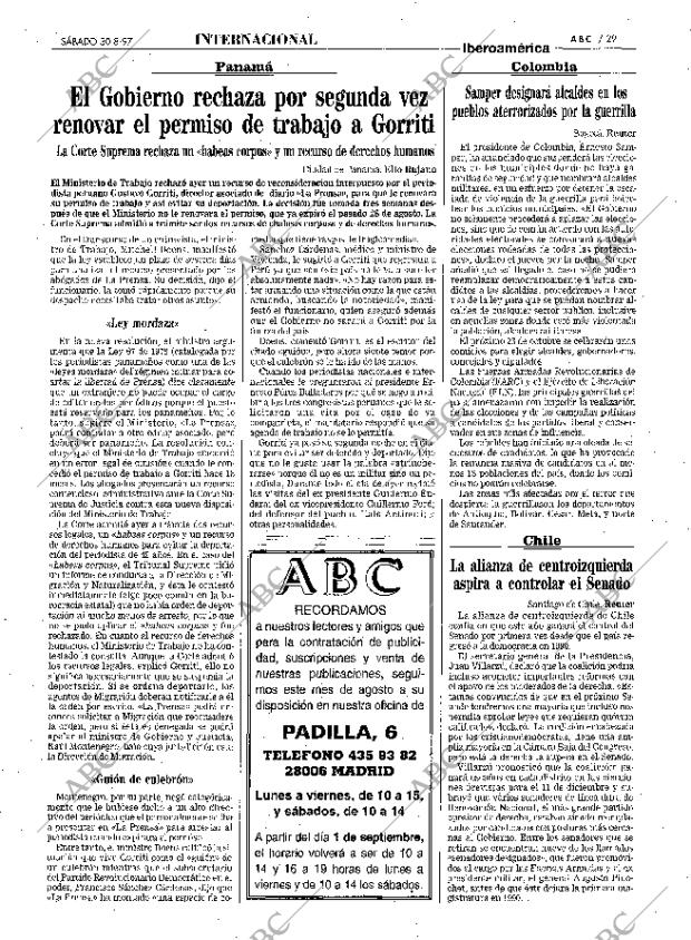 ABC MADRID 30-08-1997 página 29