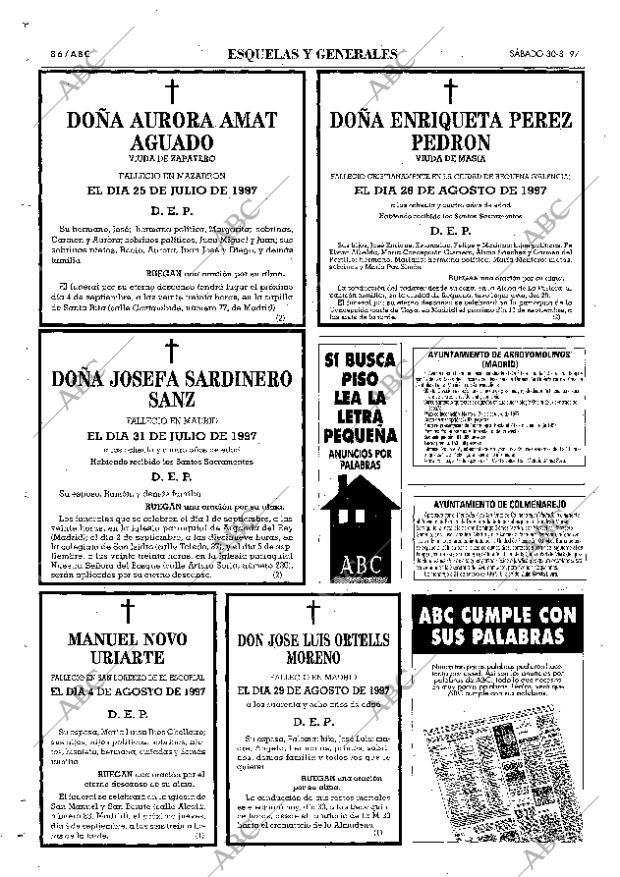 ABC MADRID 30-08-1997 página 86