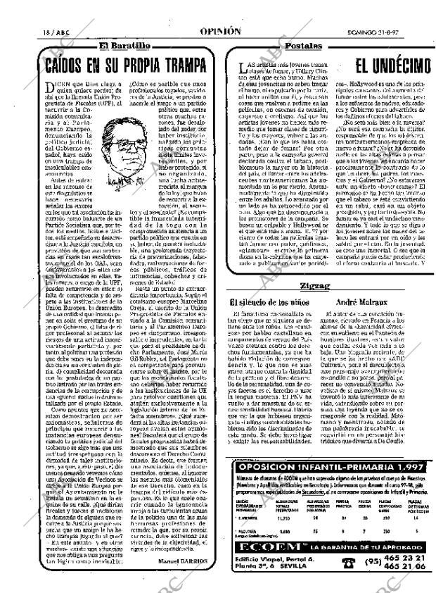 ABC SEVILLA 31-08-1997 página 18