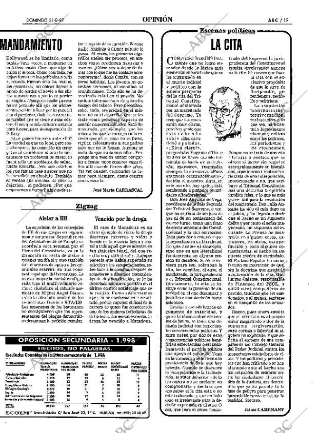 ABC SEVILLA 31-08-1997 página 19