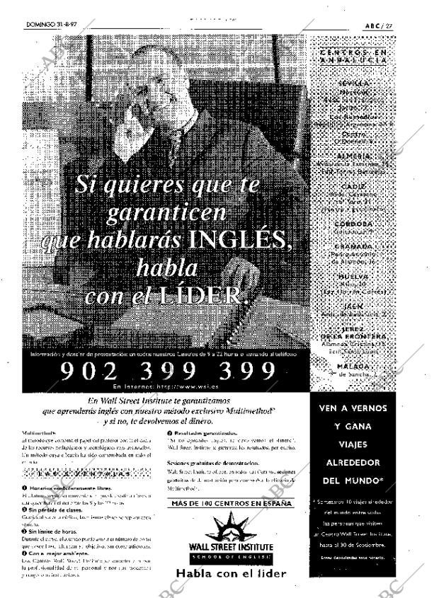 ABC SEVILLA 31-08-1997 página 27