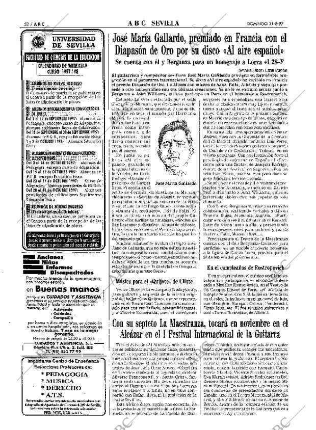 ABC SEVILLA 31-08-1997 página 52