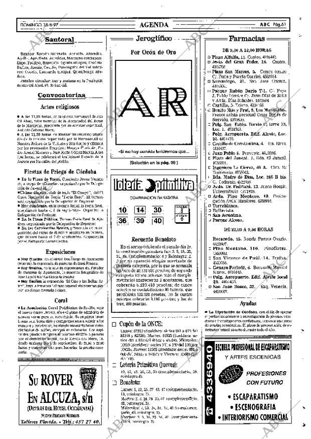 ABC SEVILLA 31-08-1997 página 61