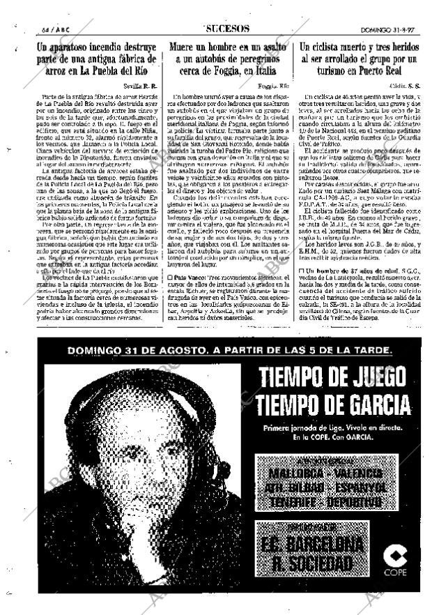 ABC SEVILLA 31-08-1997 página 64