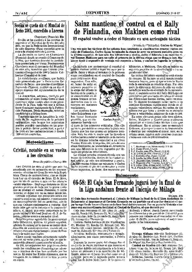 ABC SEVILLA 31-08-1997 página 74