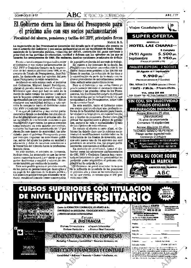 ABC SEVILLA 31-08-1997 página 77