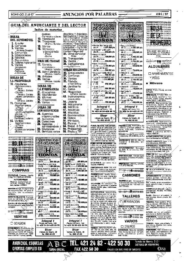 ABC SEVILLA 31-08-1997 página 89