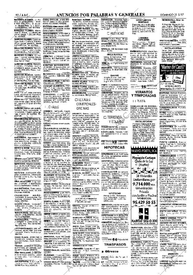 ABC SEVILLA 31-08-1997 página 92