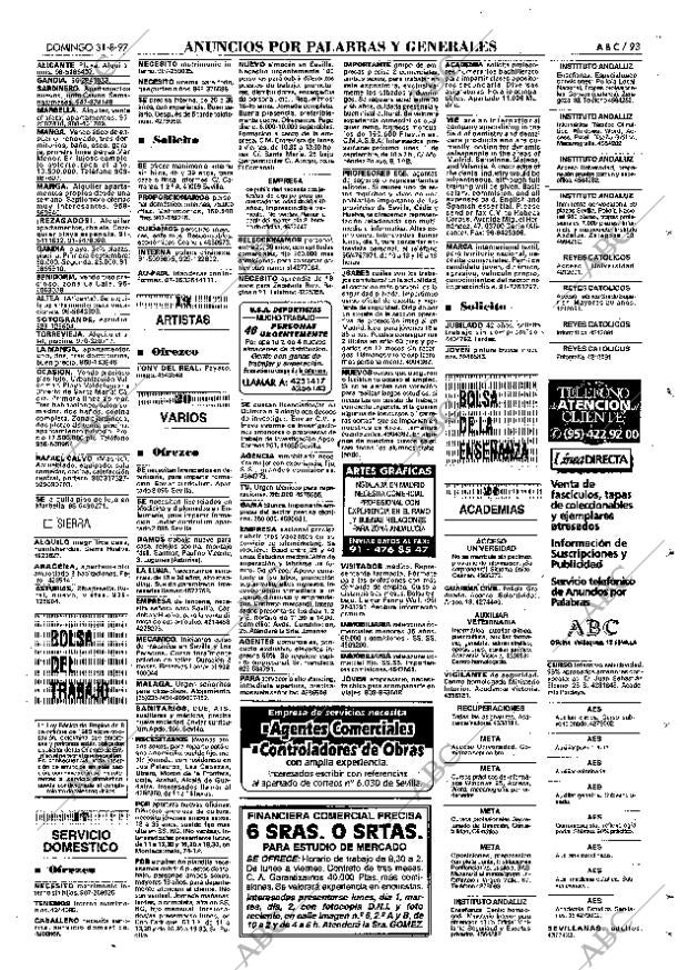 ABC SEVILLA 31-08-1997 página 93