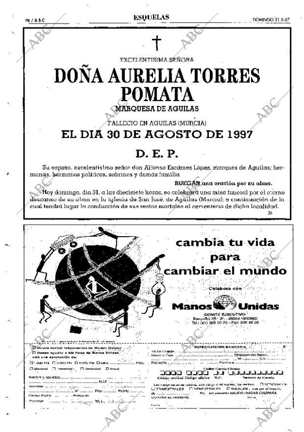 ABC SEVILLA 31-08-1997 página 98