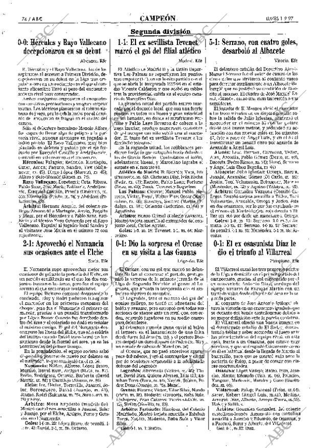 ABC SEVILLA 01-09-1997 página 74