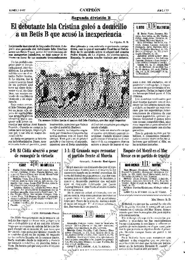 ABC SEVILLA 01-09-1997 página 77
