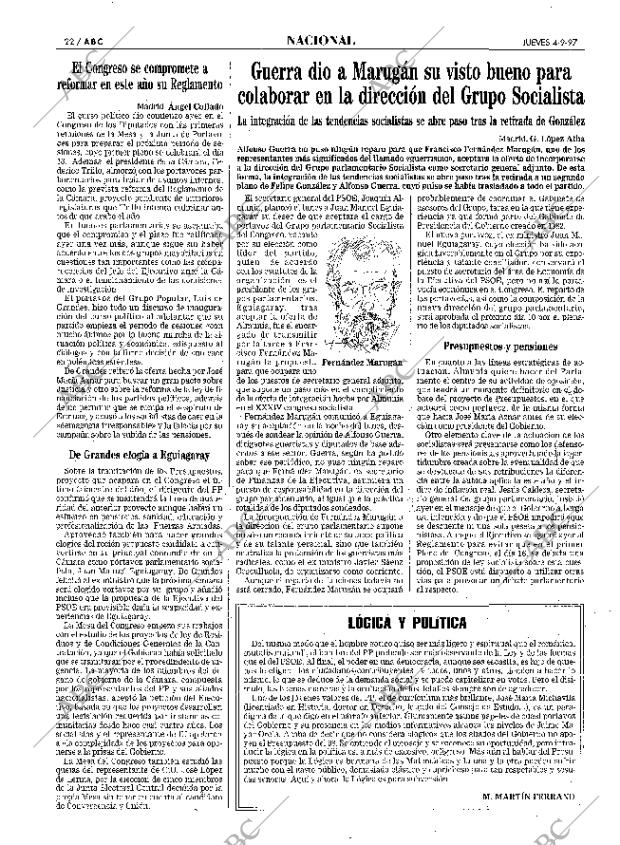 ABC MADRID 04-09-1997 página 22