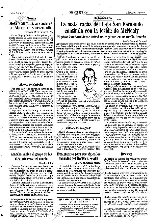 ABC SEVILLA 10-09-1997 página 76