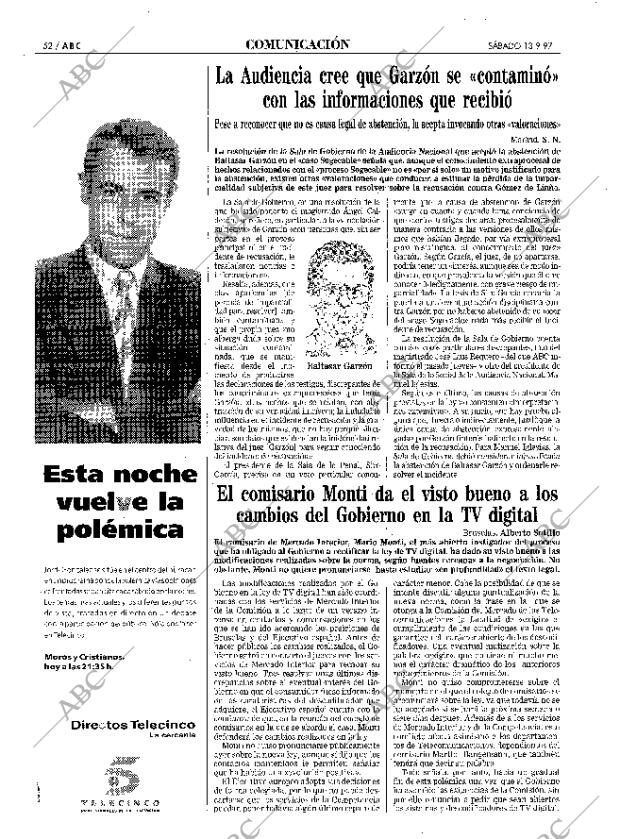 ABC MADRID 13-09-1997 página 52