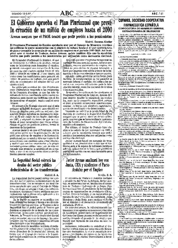 ABC SEVILLA 13-09-1997 página 61