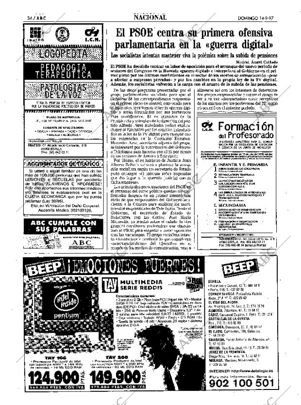 ABC SEVILLA 14-09-1997 página 34