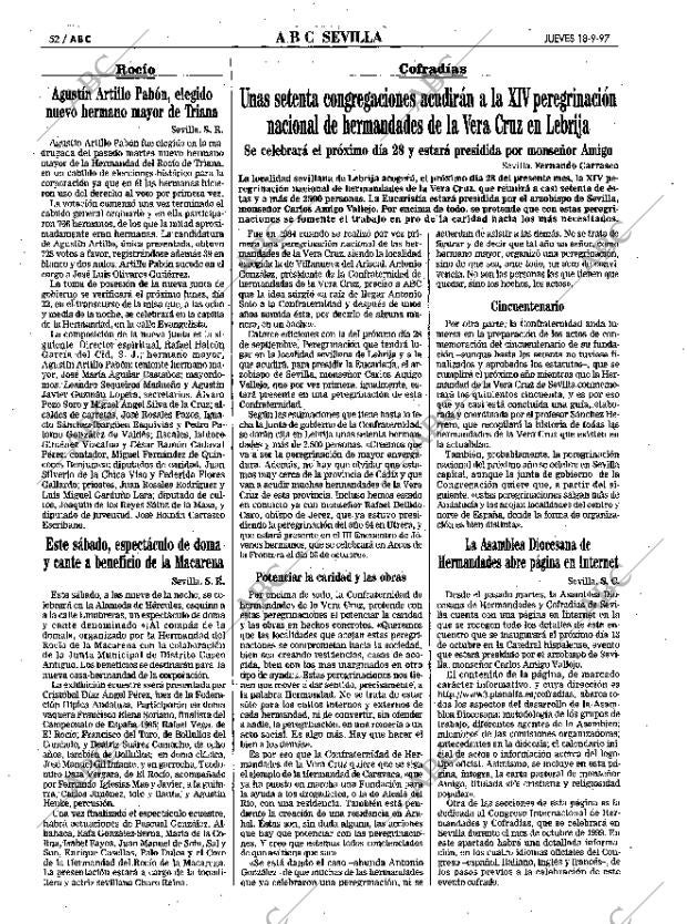 ABC SEVILLA 18-09-1997 página 52