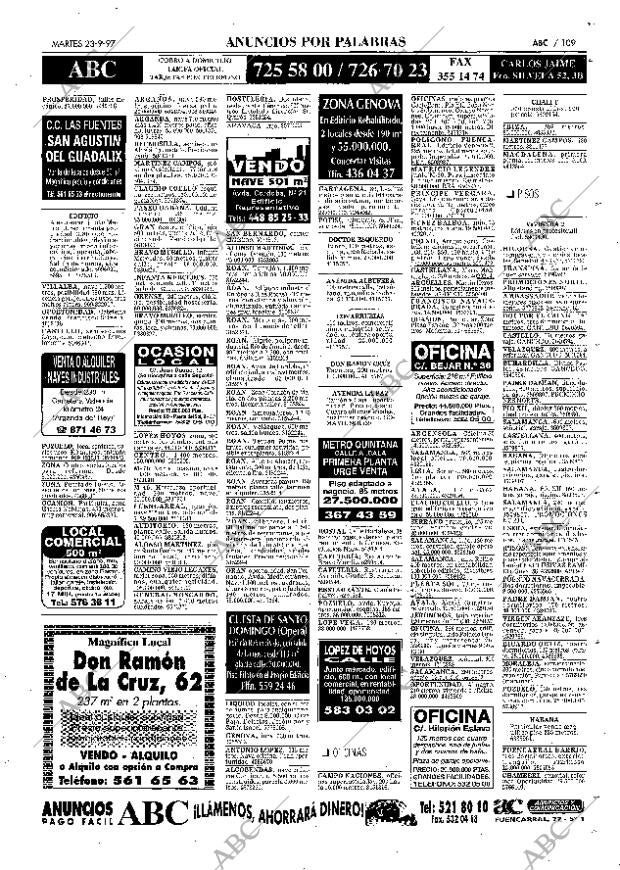 ABC MADRID 23-09-1997 página 109