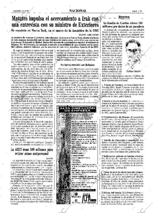 ABC MADRID 23-09-1997 página 31