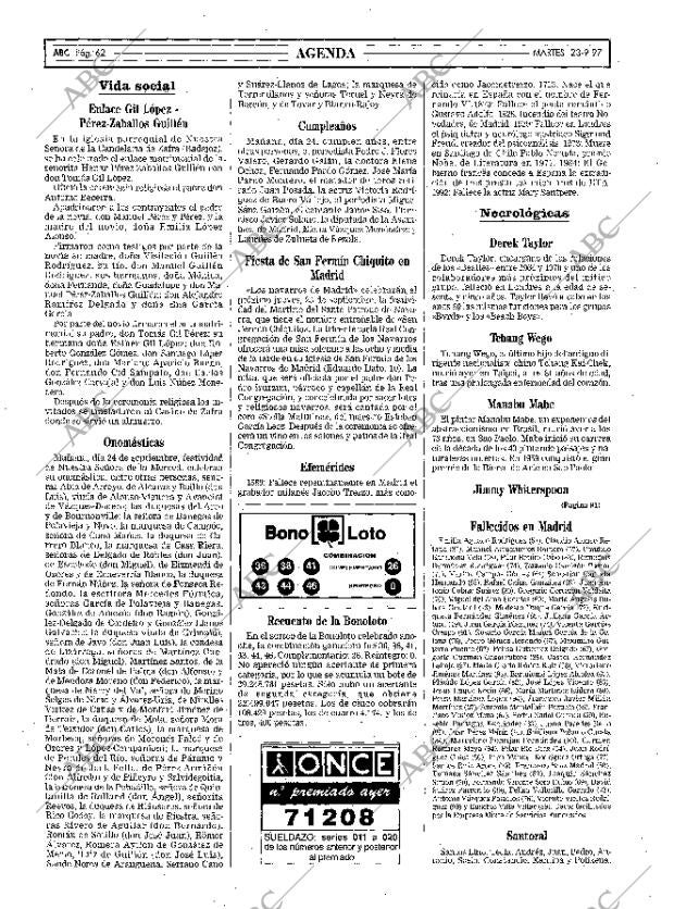 ABC MADRID 23-09-1997 página 62