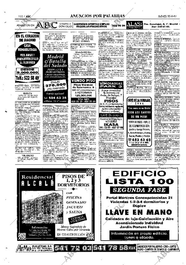ABC MADRID 25-09-1997 página 110