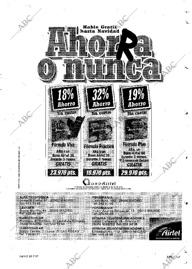 ABC MADRID 25-09-1997 página 129