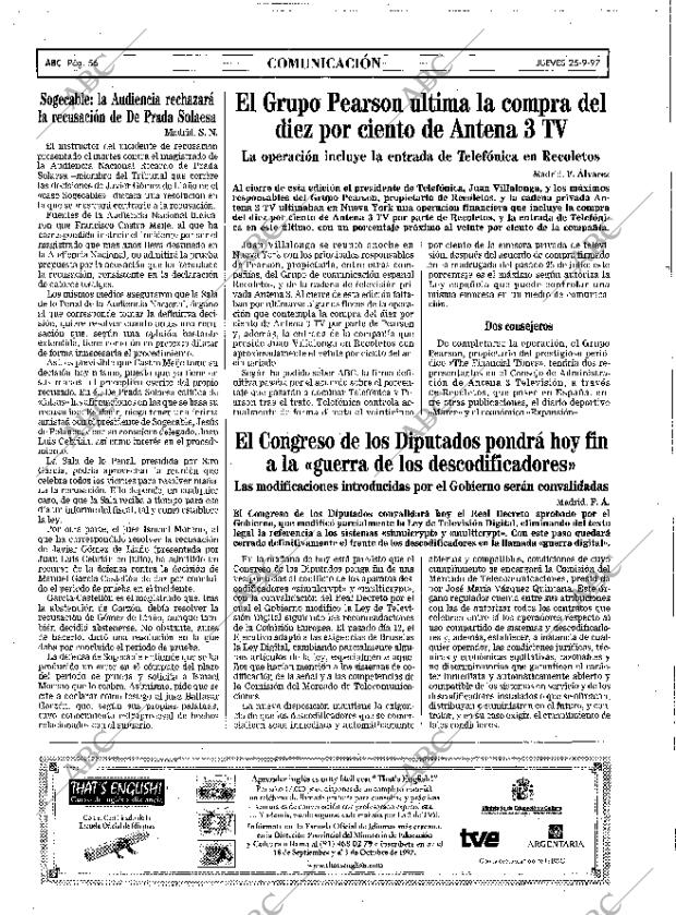 ABC MADRID 25-09-1997 página 56