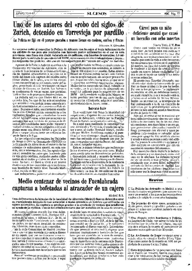 ABC MADRID 25-09-1997 página 77