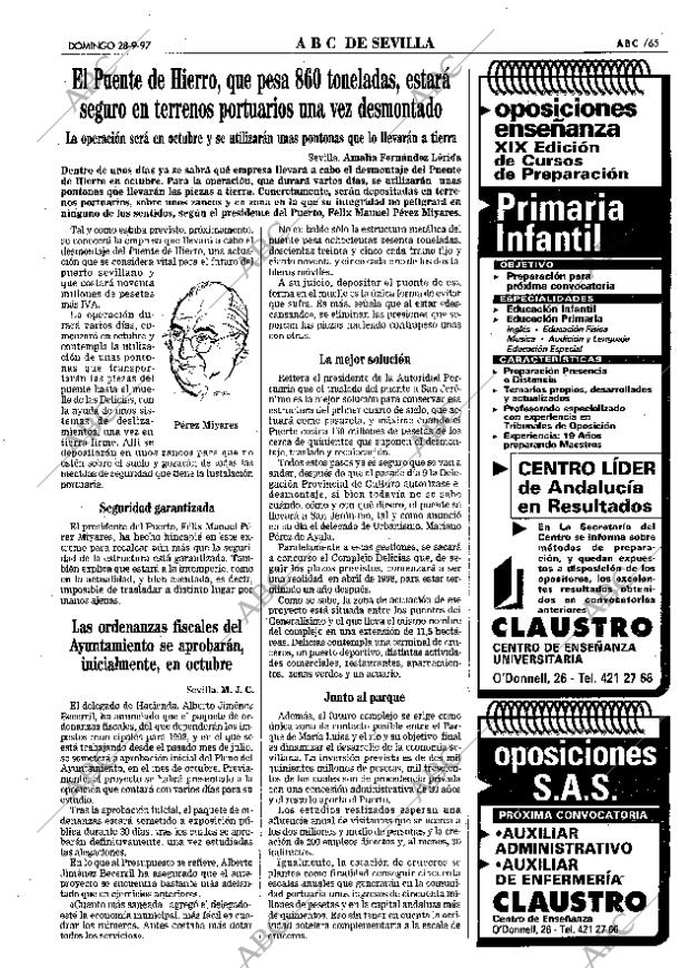 ABC SEVILLA 28-09-1997 página 65