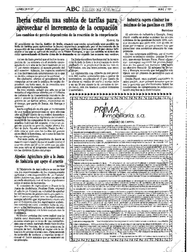 ABC SEVILLA 29-09-1997 página 101