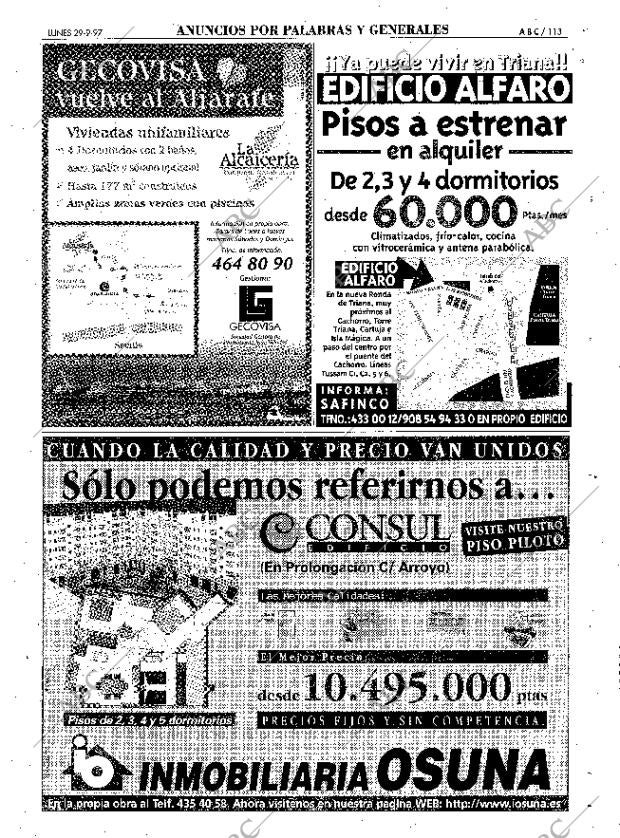 ABC SEVILLA 29-09-1997 página 113