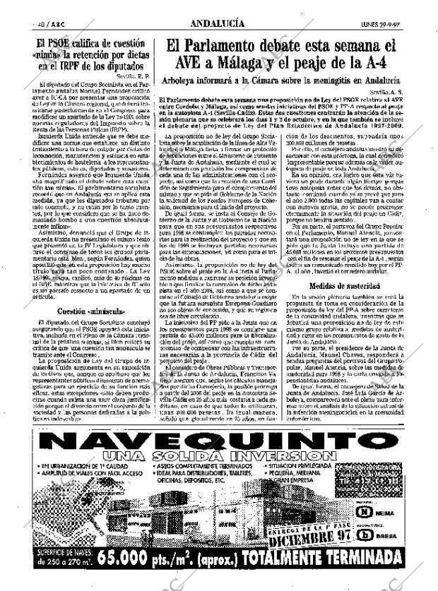 ABC SEVILLA 29-09-1997 página 40