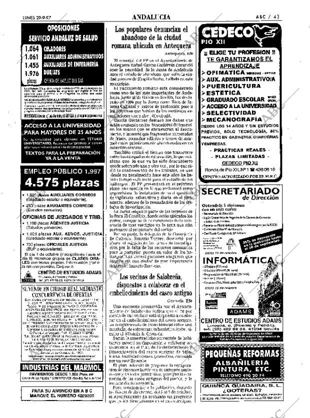 ABC SEVILLA 29-09-1997 página 43