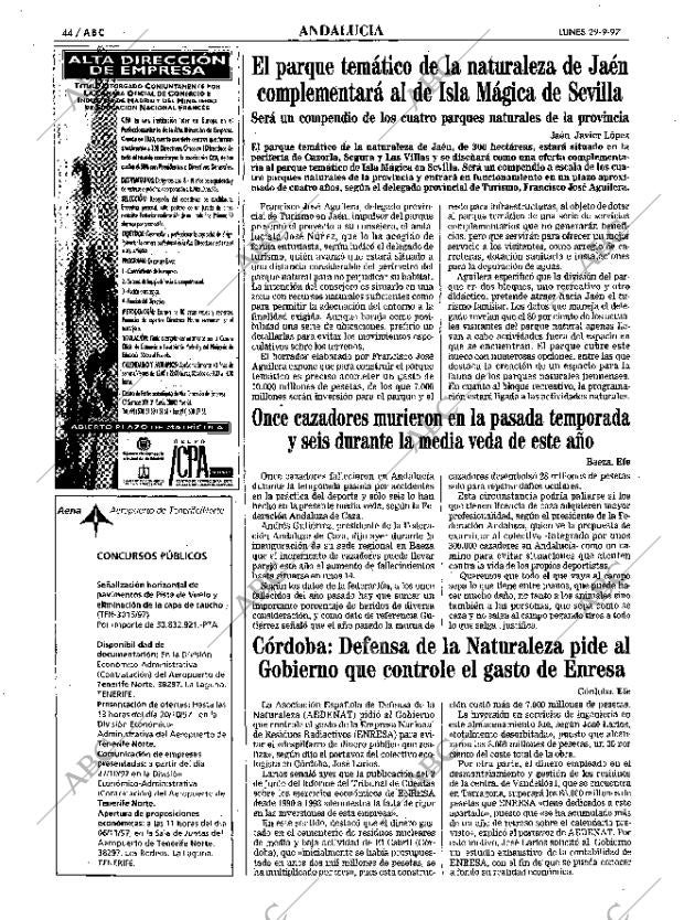 ABC SEVILLA 29-09-1997 página 44