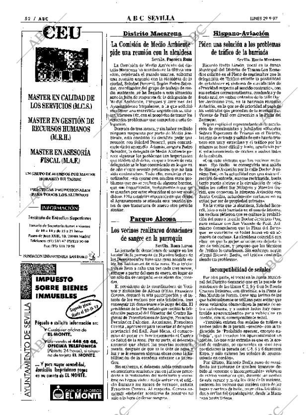 ABC SEVILLA 29-09-1997 página 52