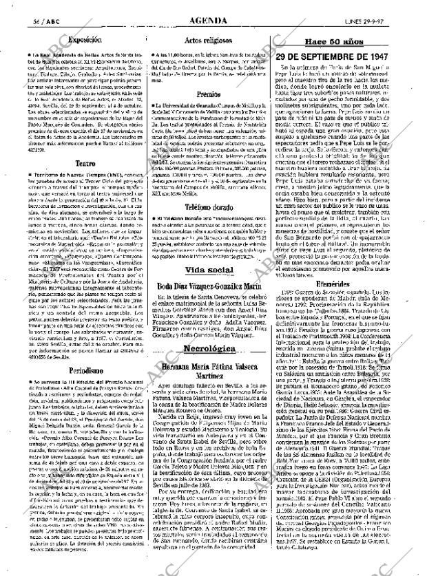 ABC SEVILLA 29-09-1997 página 56