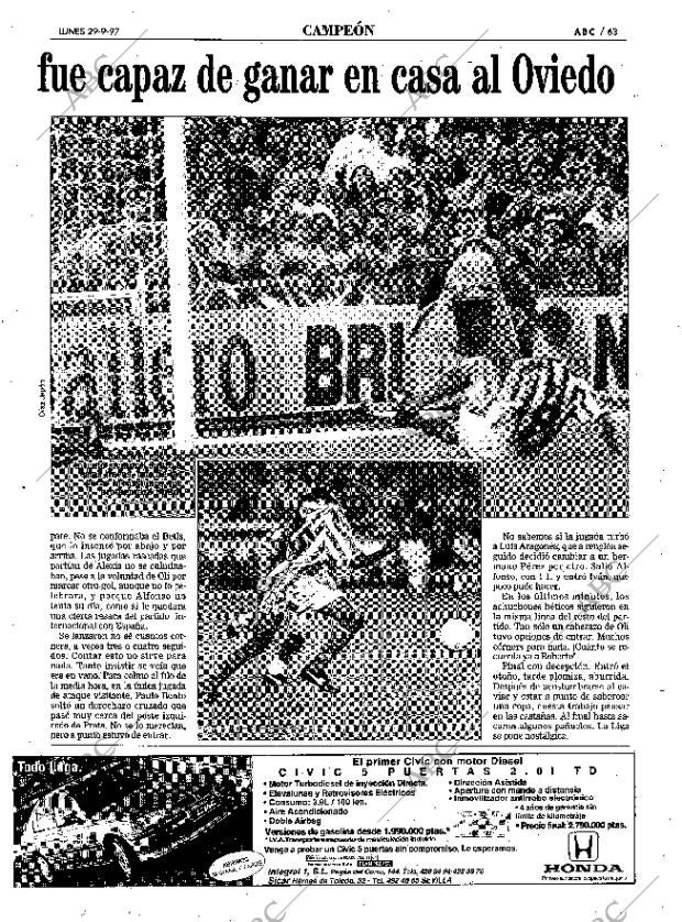 ABC SEVILLA 29-09-1997 página 63