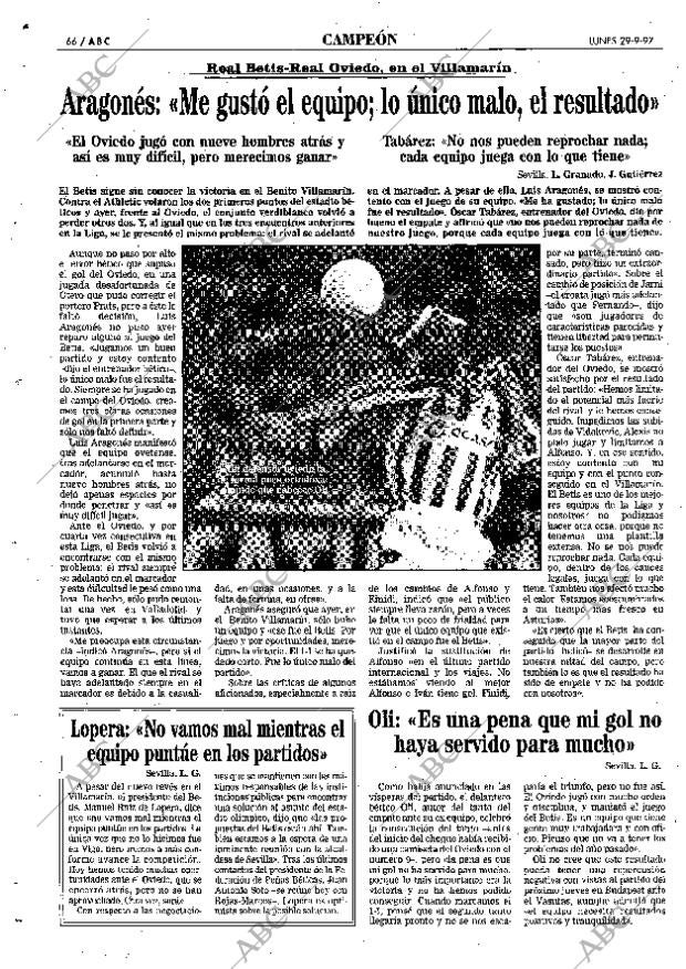 ABC SEVILLA 29-09-1997 página 66