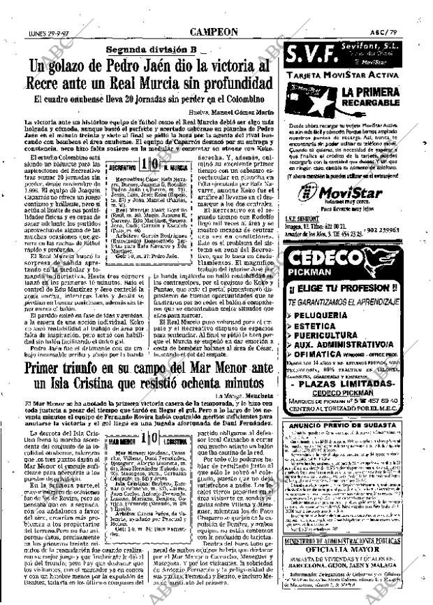 ABC SEVILLA 29-09-1997 página 79