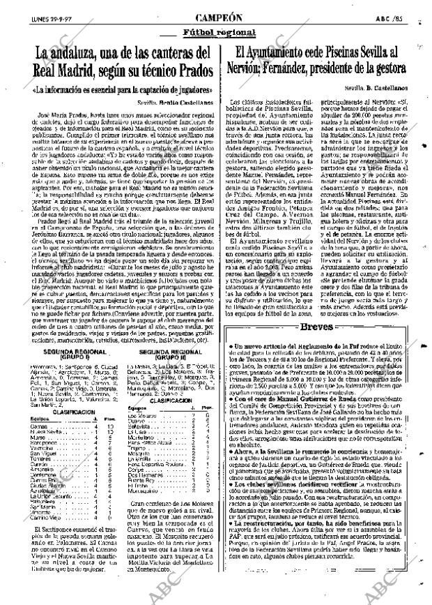 ABC SEVILLA 29-09-1997 página 85