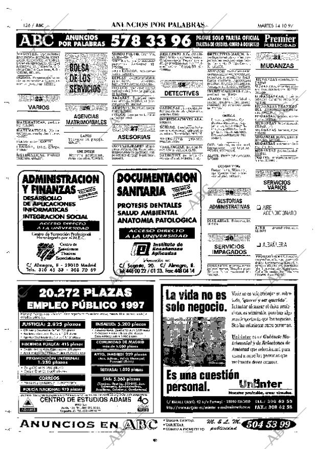 ABC MADRID 14-10-1997 página 126