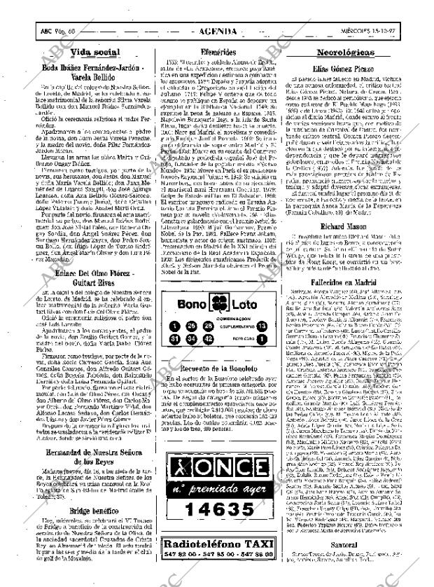 ABC MADRID 15-10-1997 página 60