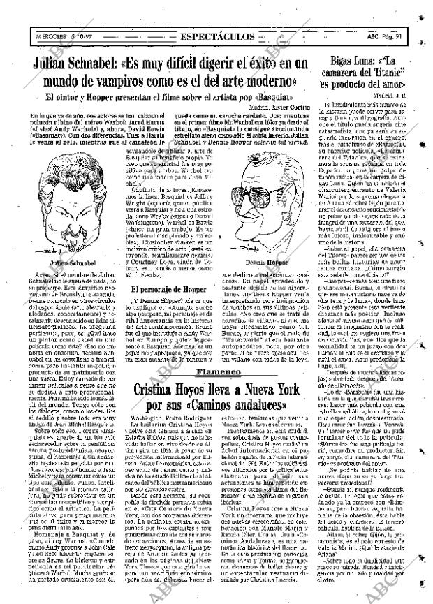 ABC MADRID 15-10-1997 página 91