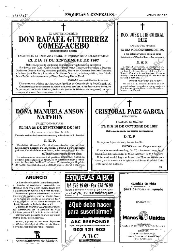 ABC MADRID 17-10-1997 página 116