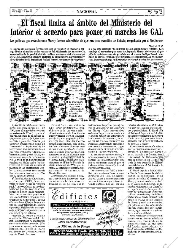 ABC MADRID 17-10-1997 página 23